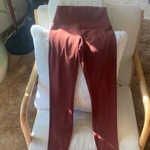 CRZ Yoga Leggings Small • Rust Brown • High Rise • NWT